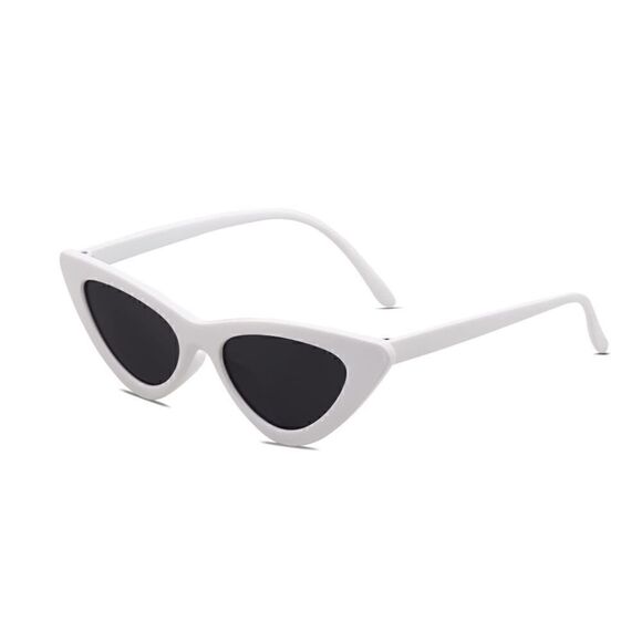 White Vintage Cat Eye sunglasses main image 4